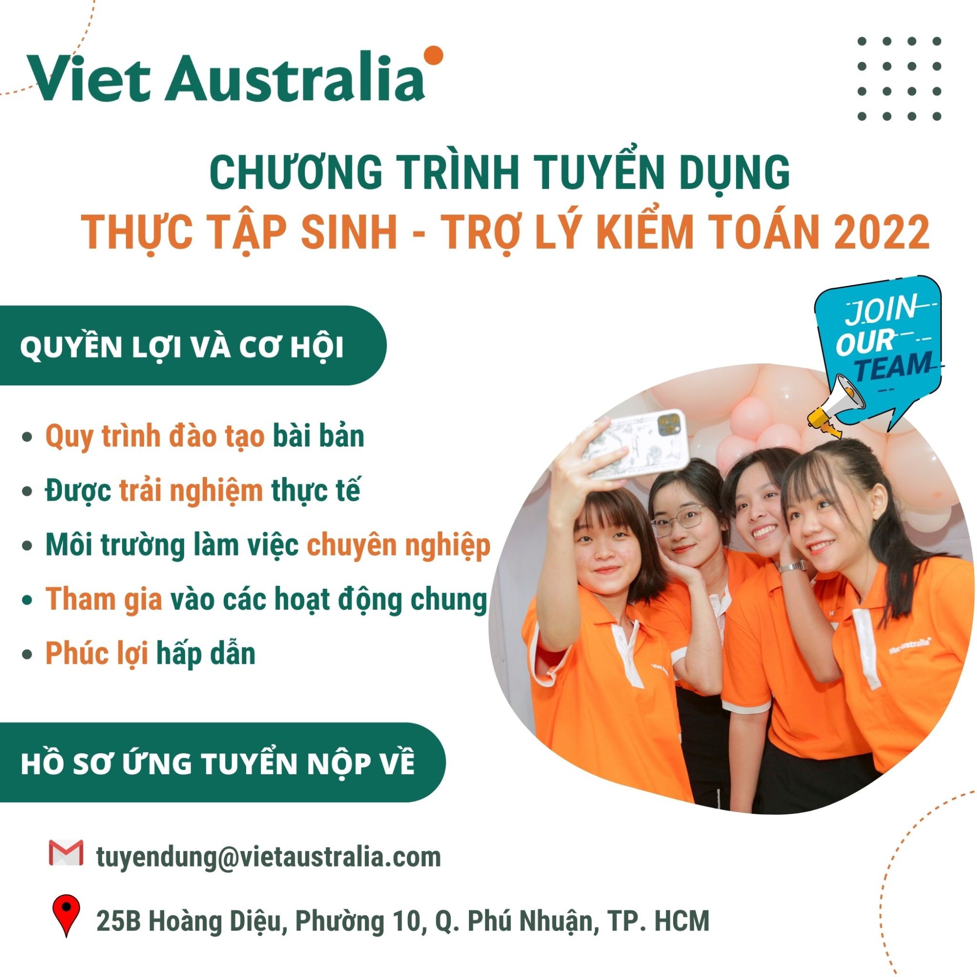 tuyển dụng thực tập sinh 2022
